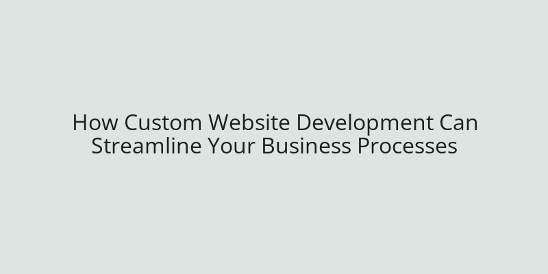 Website Design and Development