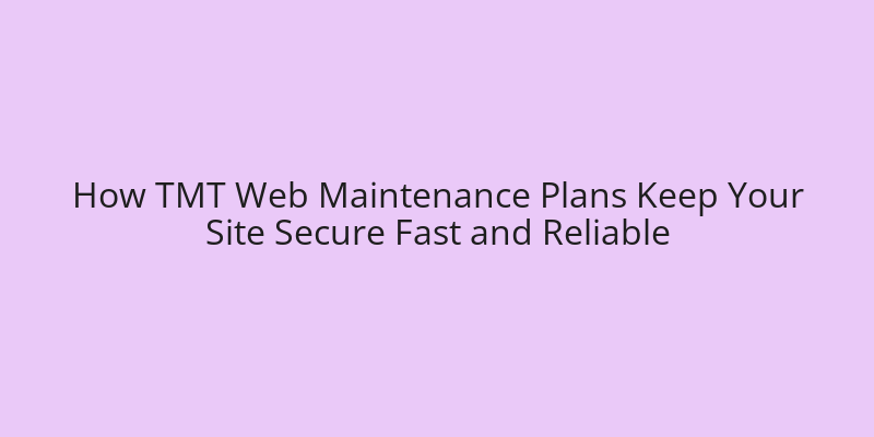 Website Maintenance